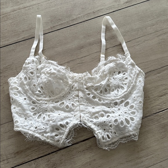 NWOT Anthropologie The Giselle Lace Bustier - Eyelet Edition size XS - Picture 4 of 11